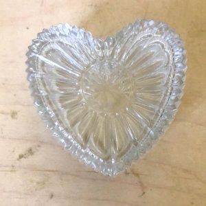 Heart shaped Italian crystal ring holder